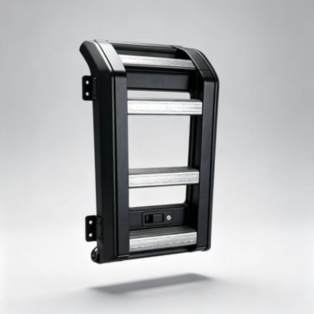 Jetour T2 Traveller Foldable Side Ladder | Heavy Duty Aluminium Anti ...