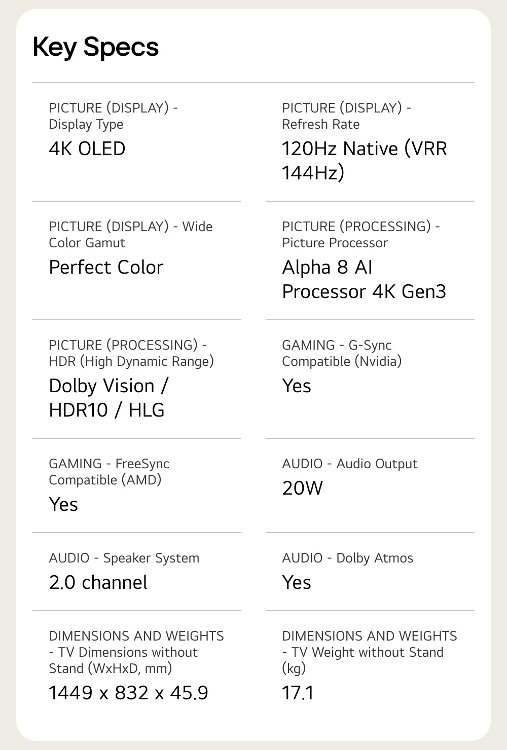 65 inch LG OLED AI B6 4K Smart TV 2026 | Shopee Malaysia