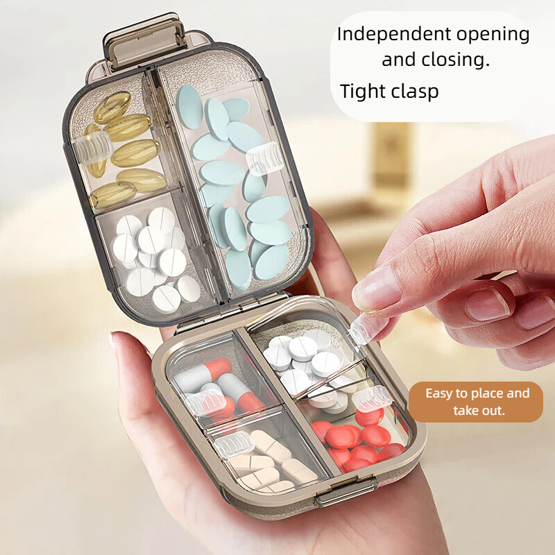 Multi Grids Weekly Portable Travel Pill Case Box, Sealing Moisture ...