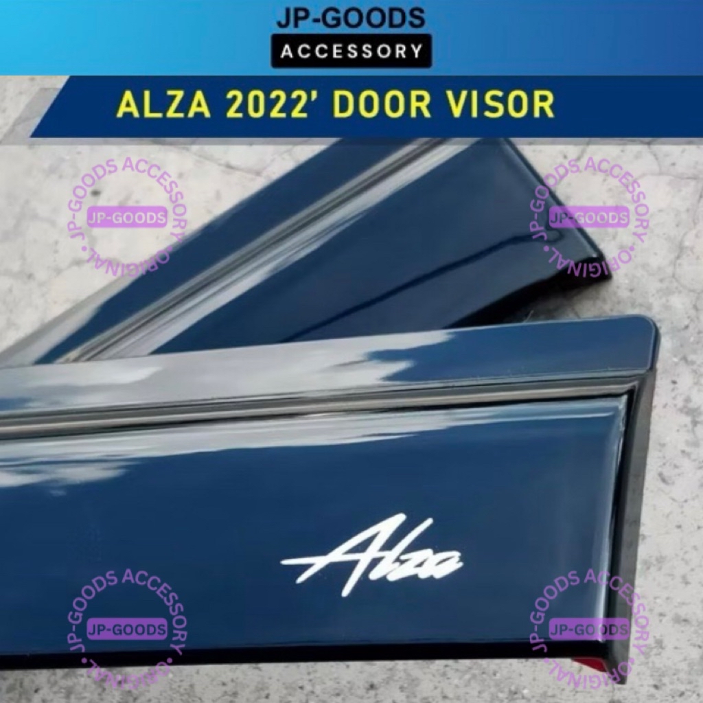 Perodua Alza D27A 2022 - 2025 4” INJECTION Door Visor with ALZA Words ...