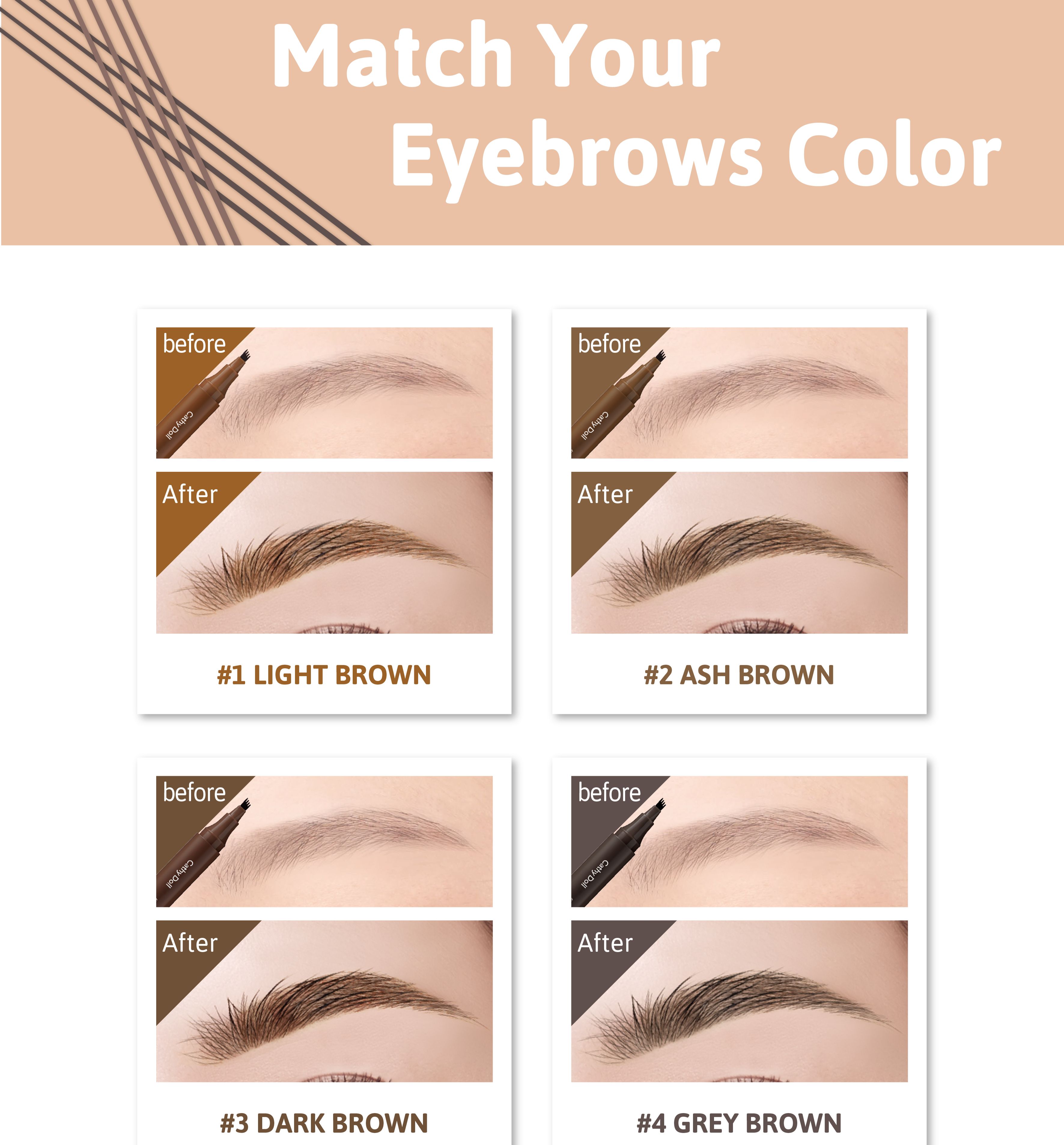 Cathy Doll Real Brow 4D Tint 2g (4 Colors to Choose) | Shopee Malaysia