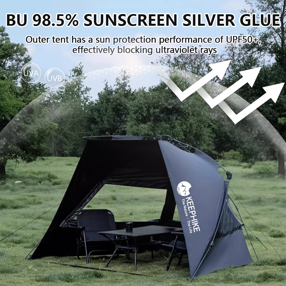 KEEPHIKE into the shadow beach account external black glue automatic ...