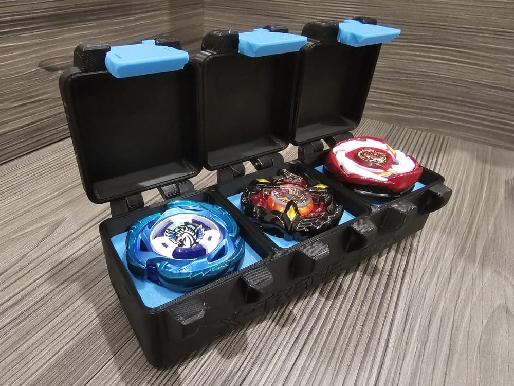 Beyblade X 3on3 Deck Case | Display Acrylic Box with Stand Dustproof ...