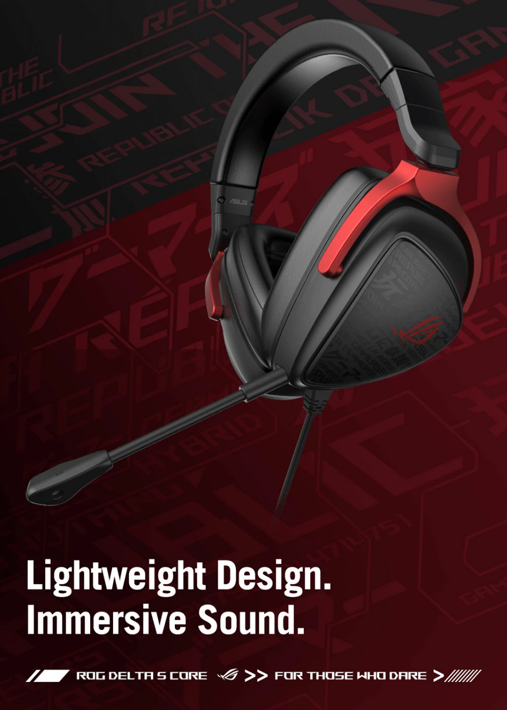 ASUS ROG DELTA S CORE WIRED 3.5 MM GAMING HEADSET WITH LIGHTWEIGHT, 50 ...