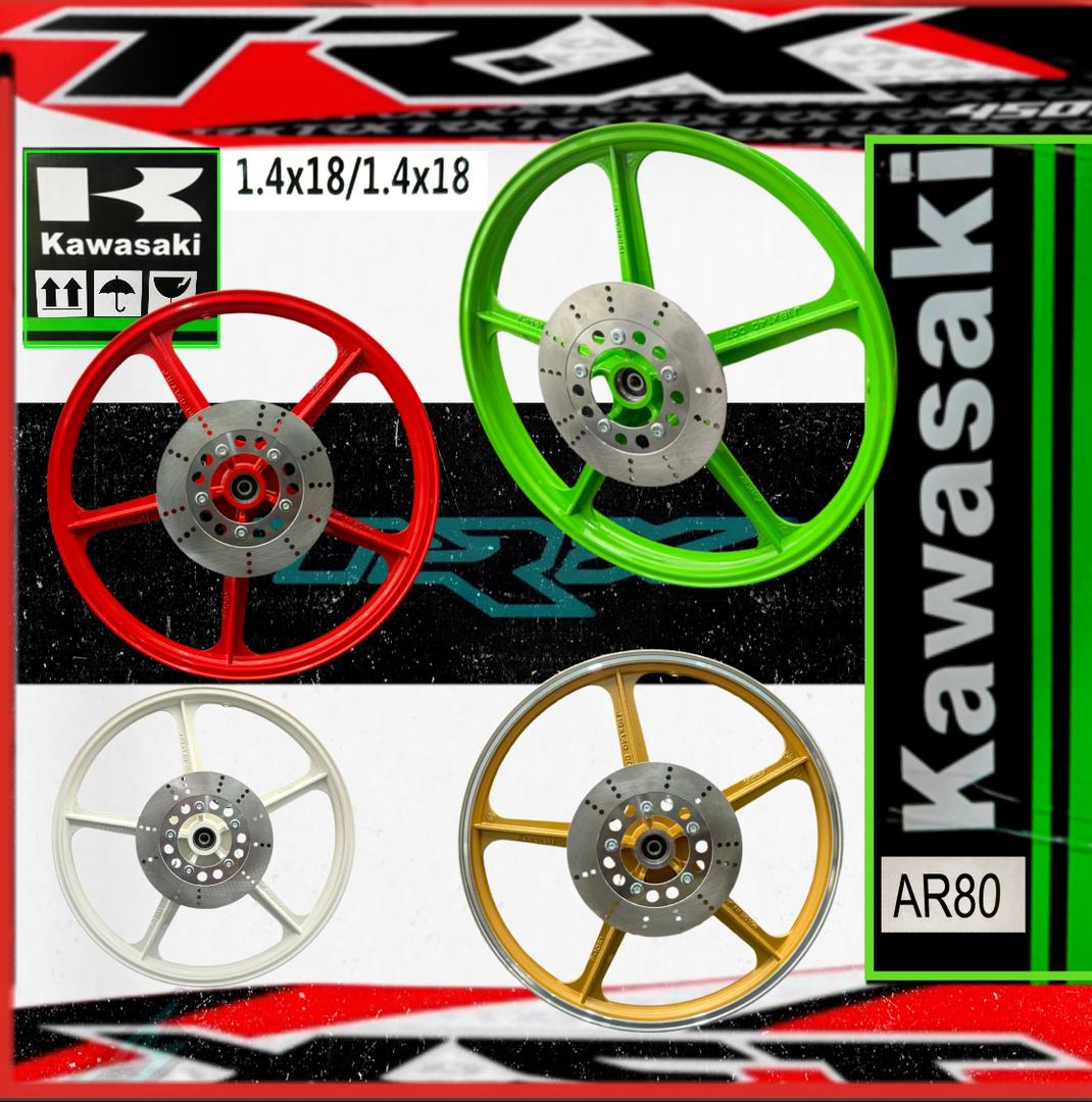 SPORT RIM 5 BATANG KAWASAKI (1.4X18/1.4X18) HONDA EX5 DREAM FULL CHOP ...