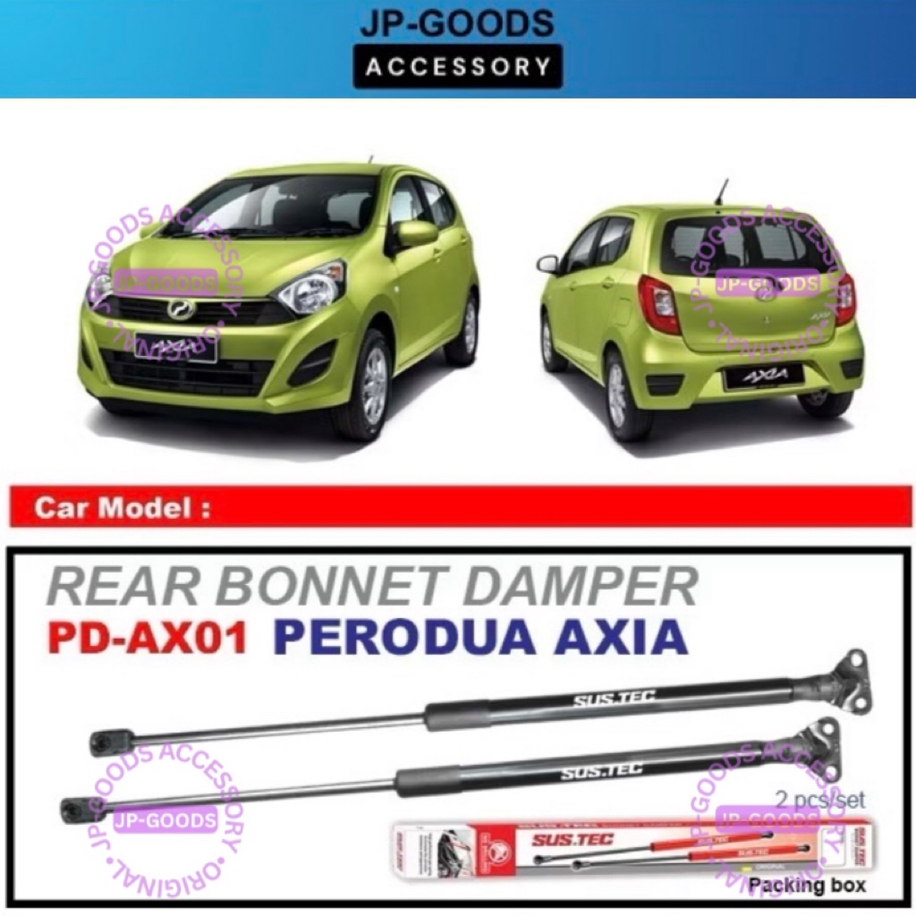 Perodua Axia 2014 - 2022 Sustec REAR BONNET Hood Damper Bonnet Gas ...