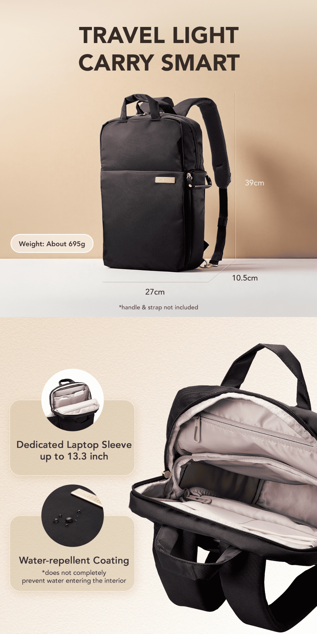 ELECOM OFF TOCO OF04 14 inch Laptop Backpack Casual Office Water ...
