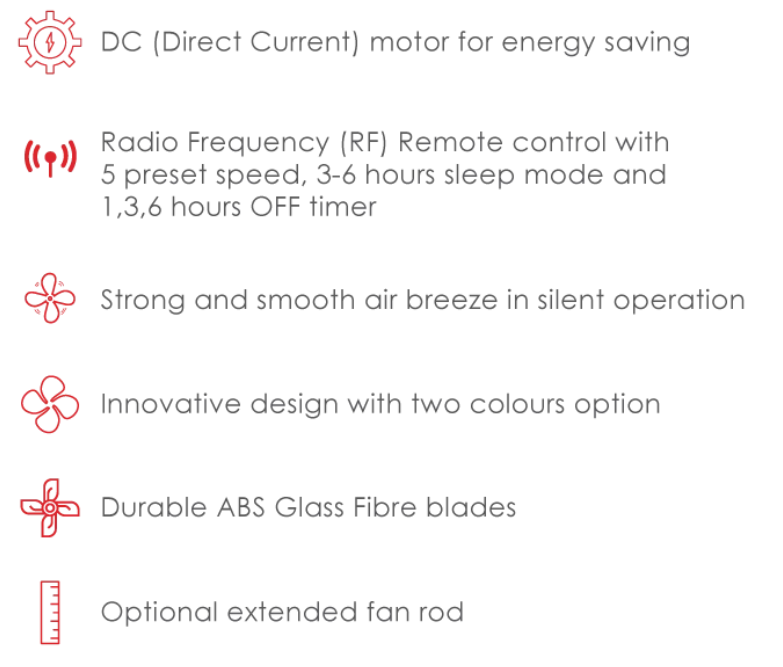 KDK RYOU SERIES K14PH-EY/K14PH-PBR CEILING FAN | Shopee Malaysia