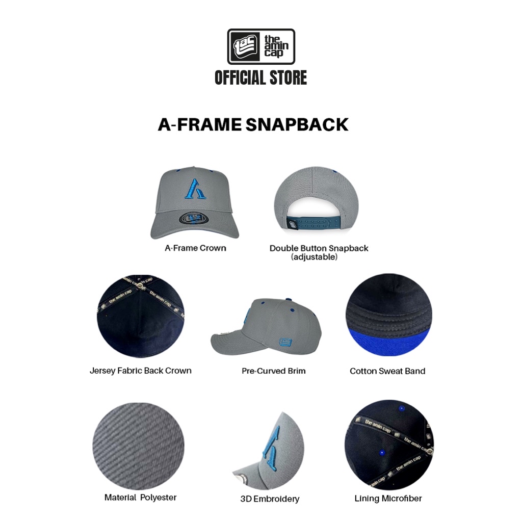 THE AMIN CAP A FRAME SNAPBACK | Shopee Malaysia
