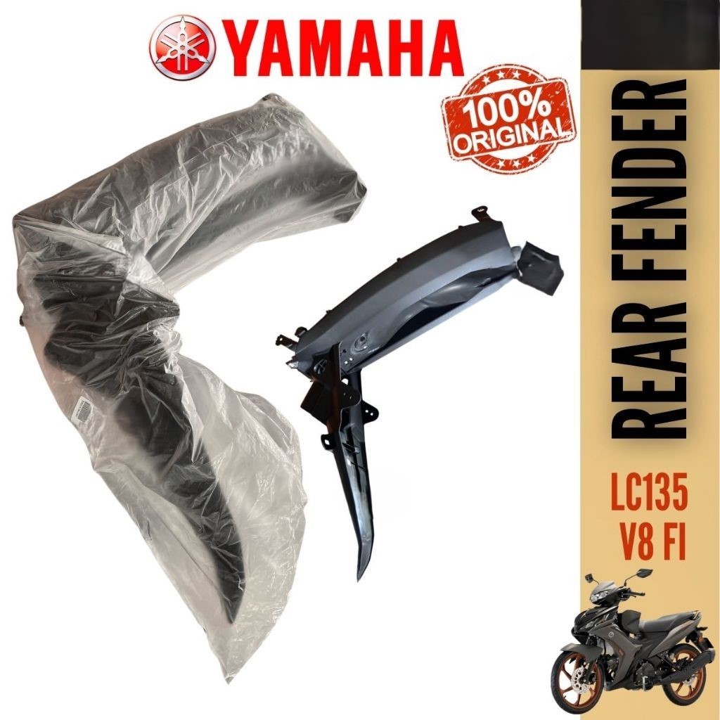 100% ORIGINAL HLY YAMAHA LC135 V8 FI LC 135 REAR FENDER MUDGUARD / EKOR ...