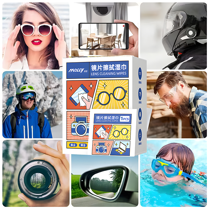 [500pcs] Glasses Wipe Anti Fog Wipe Spectacles Tissue Glasses Cleaner ...
