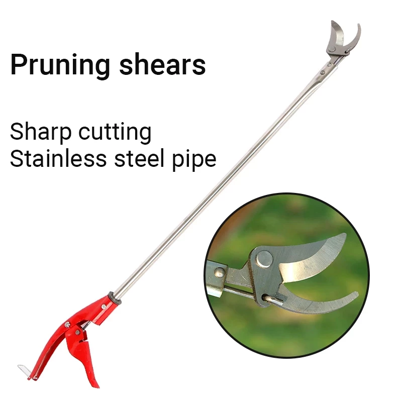 🔥【Genuine Goods】Stainless Steel Extended High Branch Shears Green ...