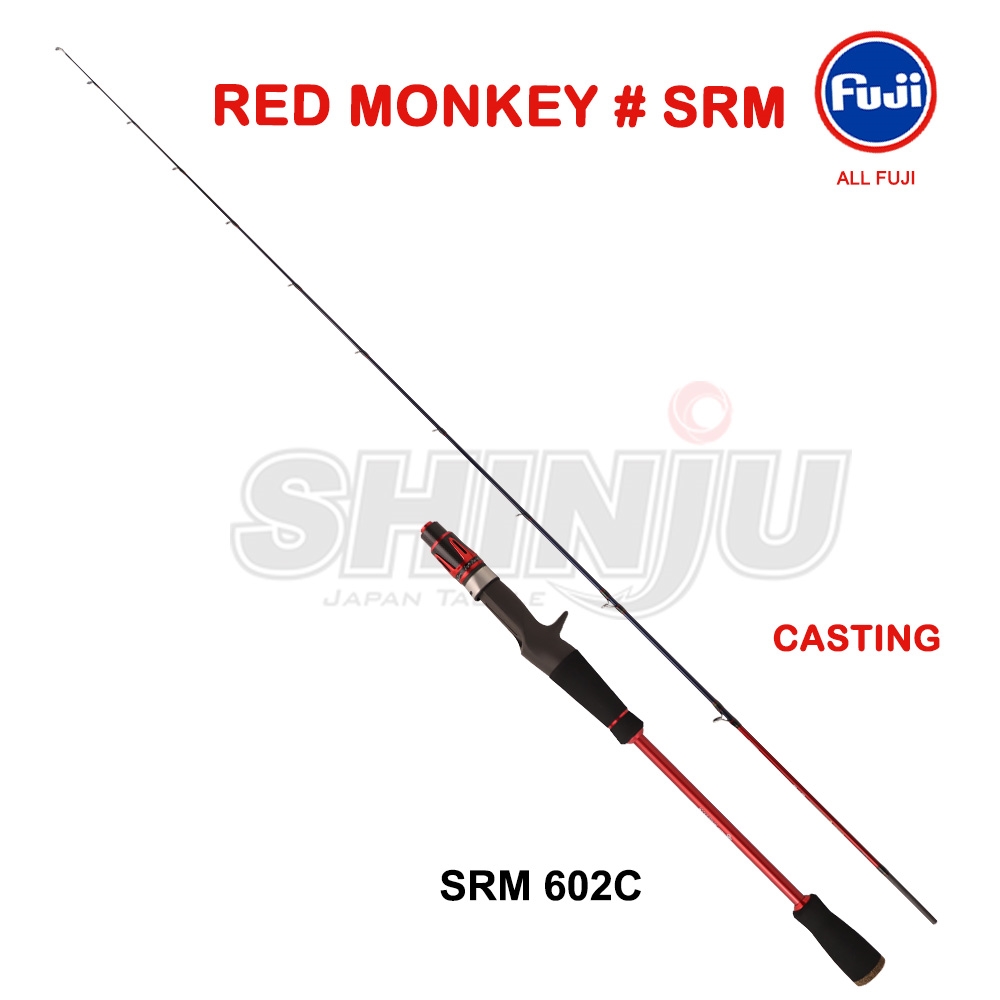 Shinju Red Monkey Micro Jig Joran Pancing Spinning Casting | 6'0-6 ...