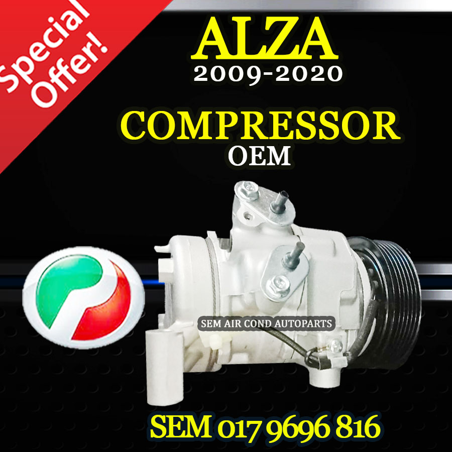 PERODUA ALZA 2009-2020 YEAR OEM NEW COMPRESSOR/ KOMPRESOR (CAR AIRCOND ...