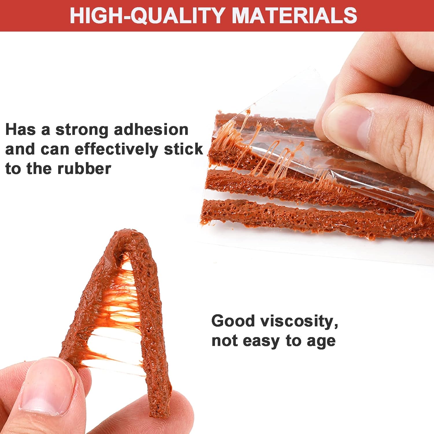 BMY Tire Puncture Repair Rubber Strips. Tire Seal String Tubeless Tyre ...