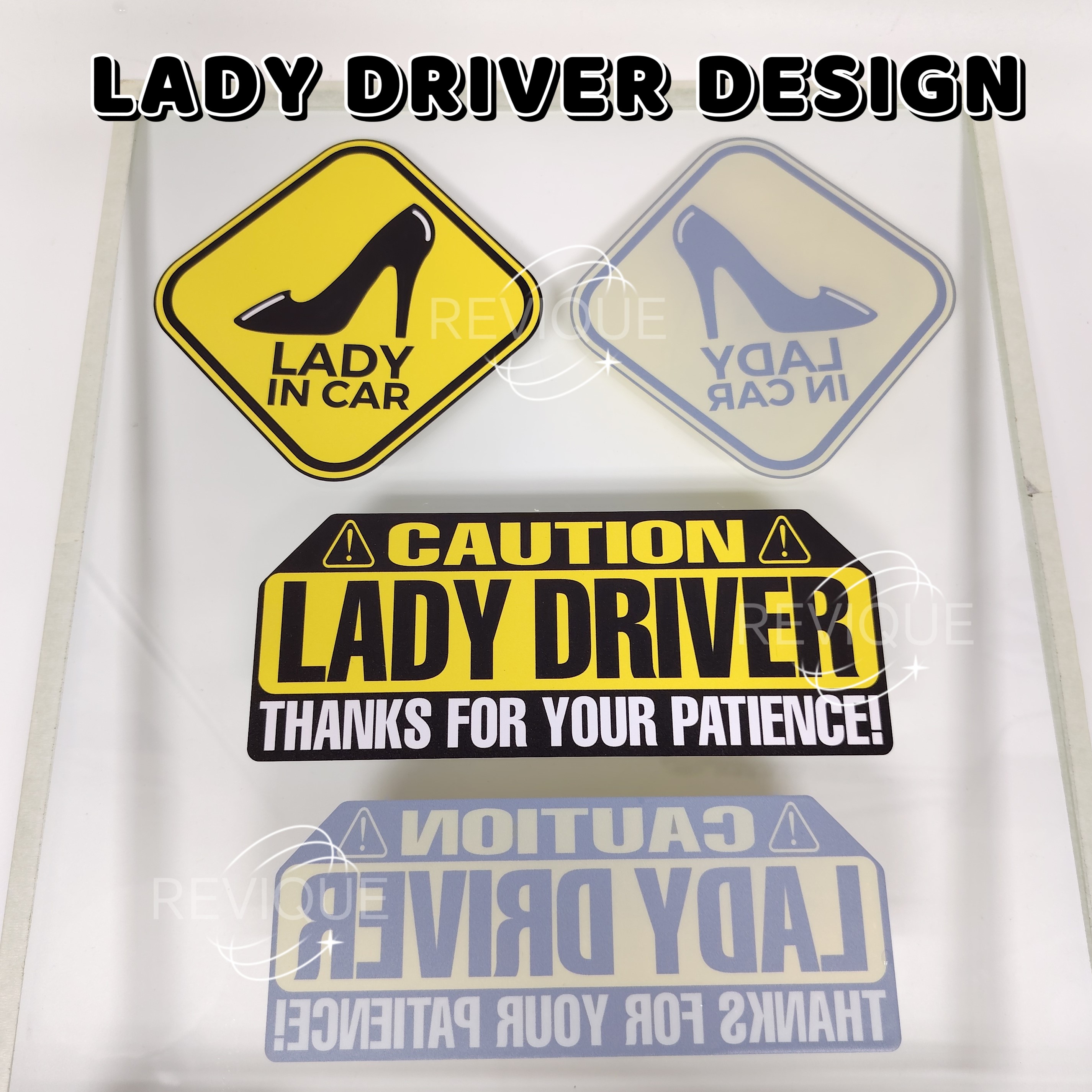 Cute Lady Driver Sticker for Car Window | Pelekat Kereta Comel “Lady ...