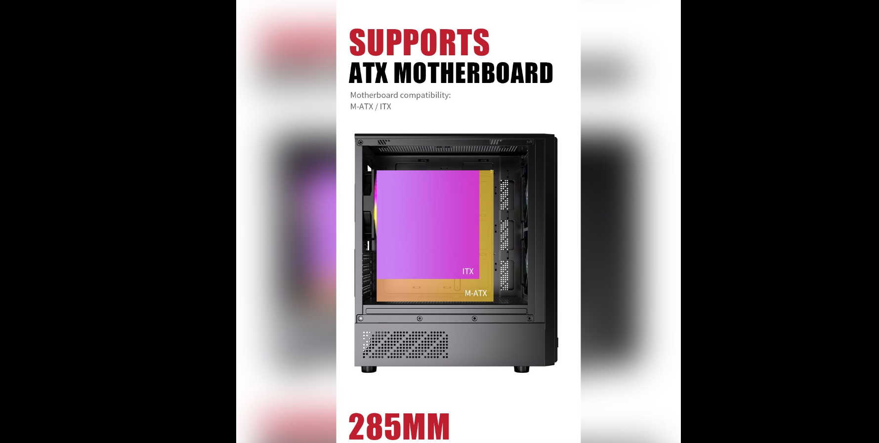 ACEGEEK VAULT M-ATX PC CASE Pre-installed 3 ARGB Fans | Shopee Malaysia