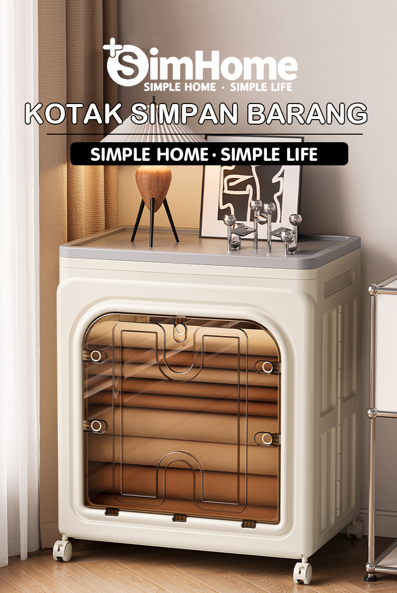 SimHome Large Capacity Kotak Simpan Barang Storage Box Organizer ...