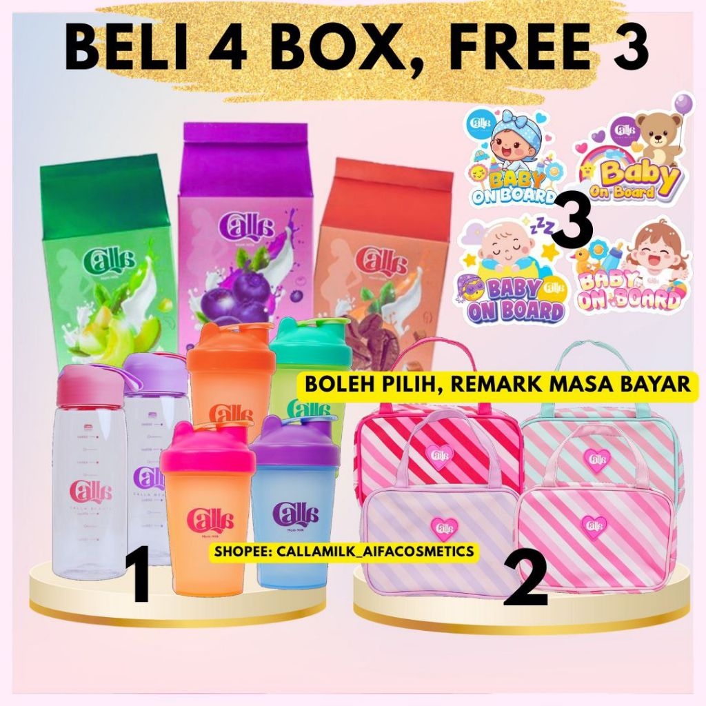 CALLA MILK by Calla Beauty Chocolate Taro Melon Strawberry Susu Kambing ...
