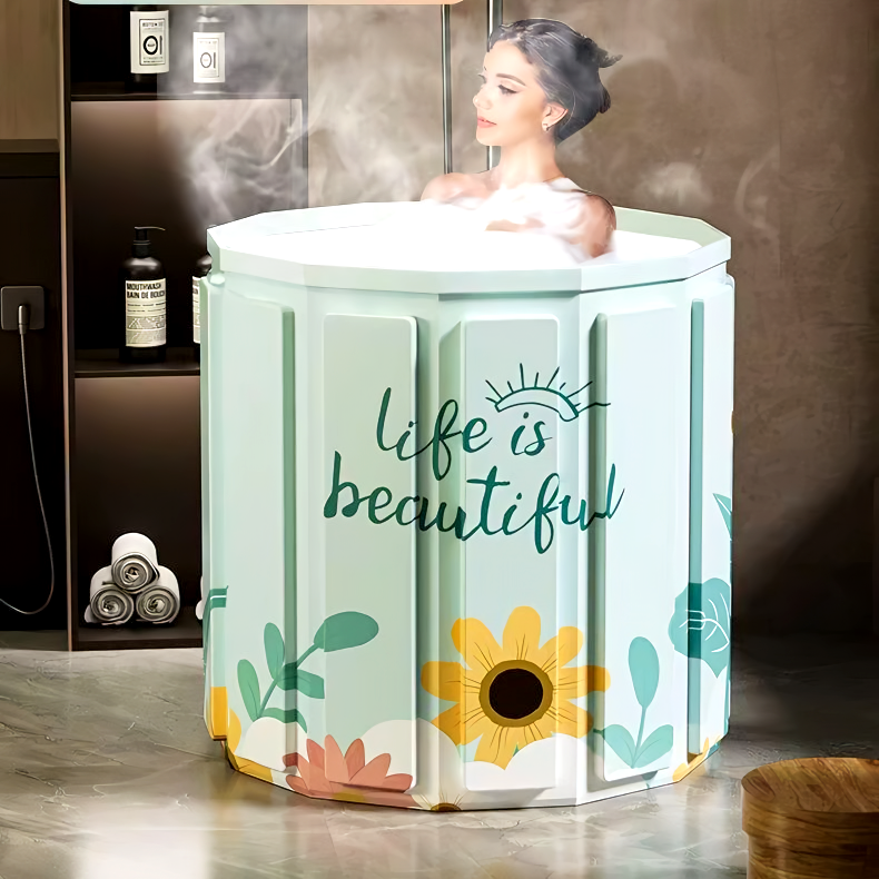 Bath Barrel Tab Mandi Portable Bath Tub Foldable Baby Bath Tub Besen ...