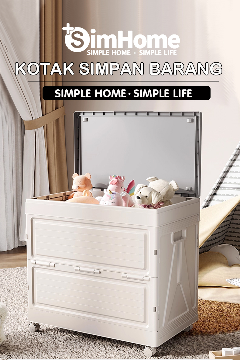 SimHome Large Capacity Kotak Simpan Barang Storage Box Organizer ...