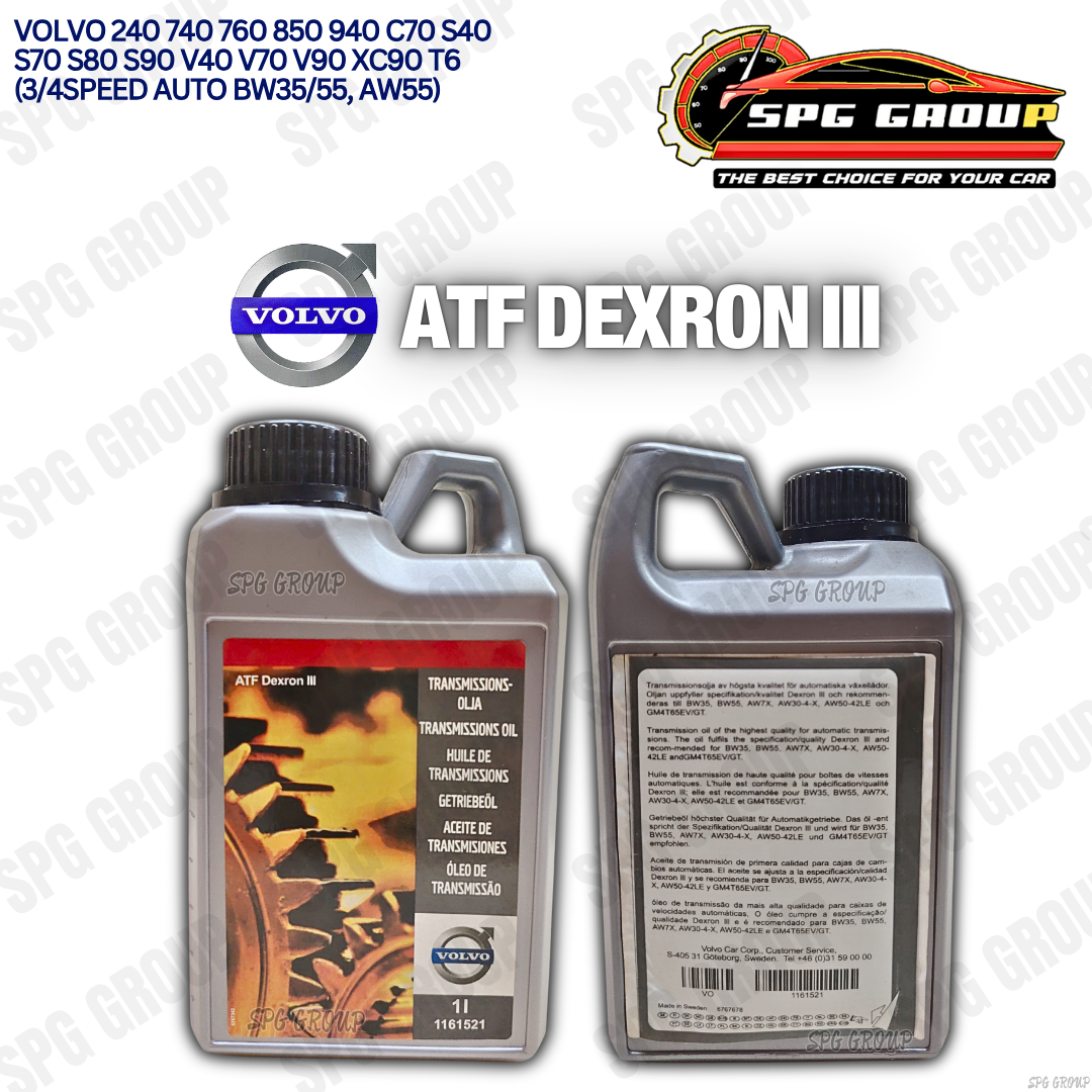 GENUINE VOLVO ATF DEXRON III 1161521 1LITER VOLVO 240 940 S40 S80 V40 ...
