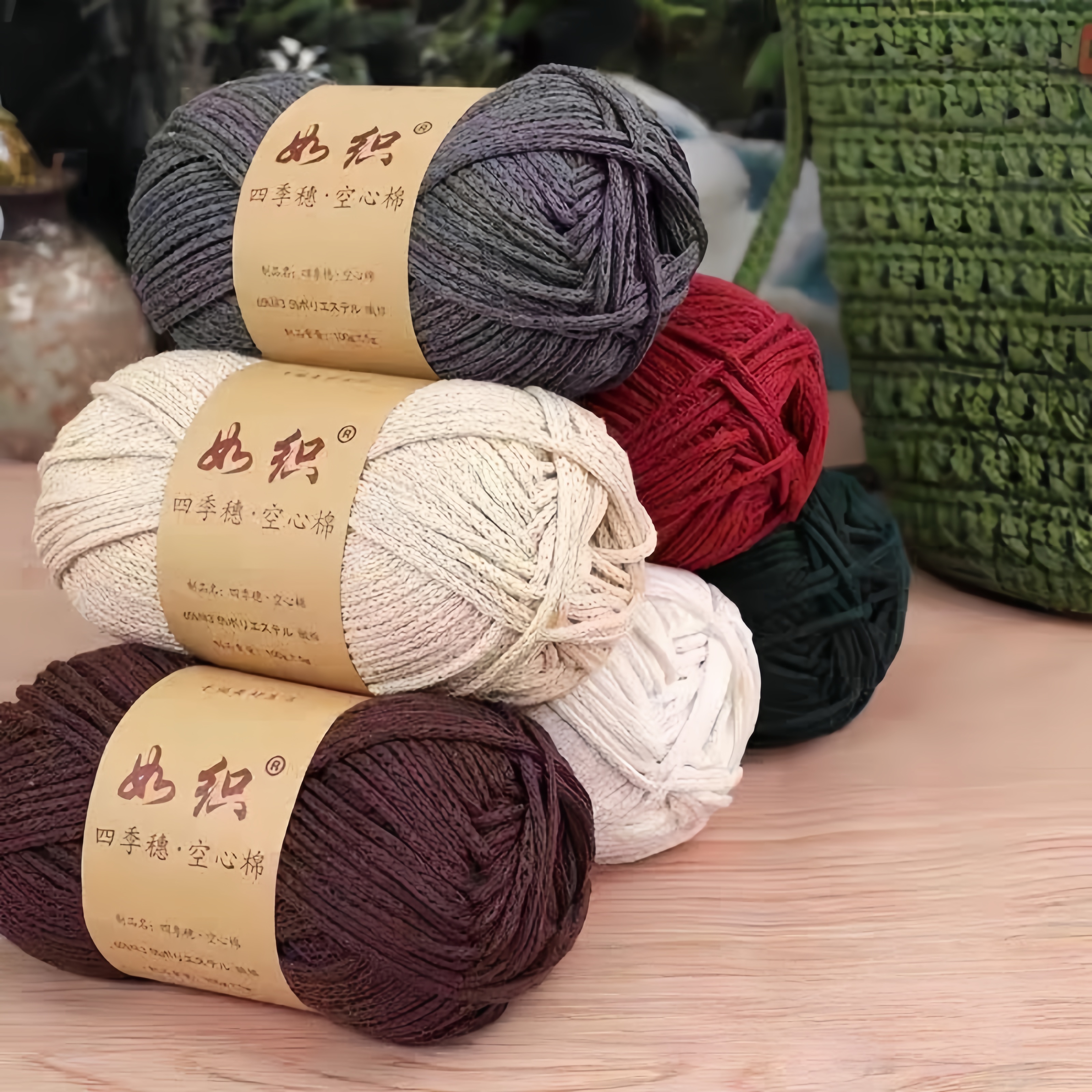 Benang Kait 2mm 65%Cotton Rope DIY Knitting Crochet Yarn Hollow 100g ...