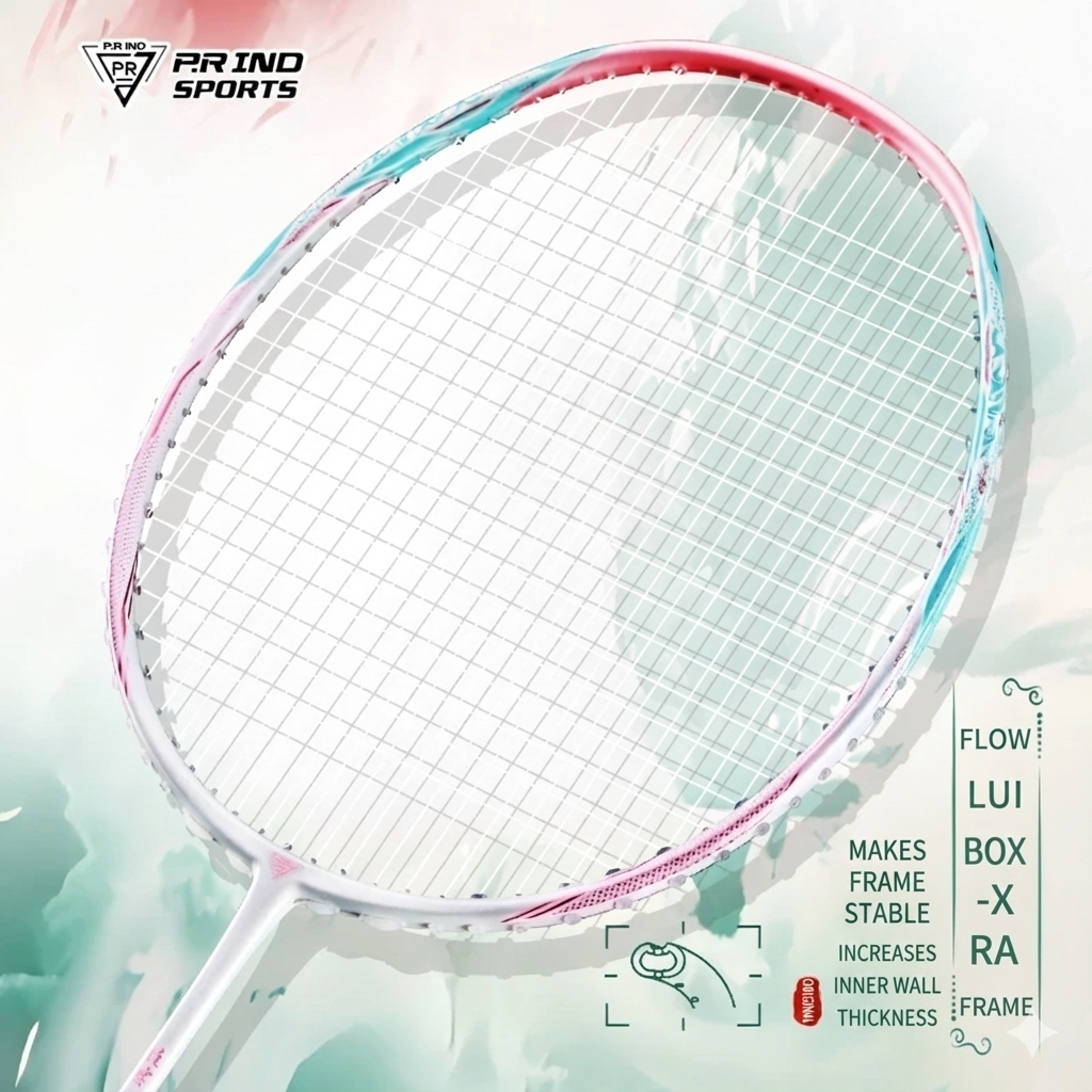 【P.R IND】【LIUYUN】Ultra Light Offensive Badminton Racket - Quick ...