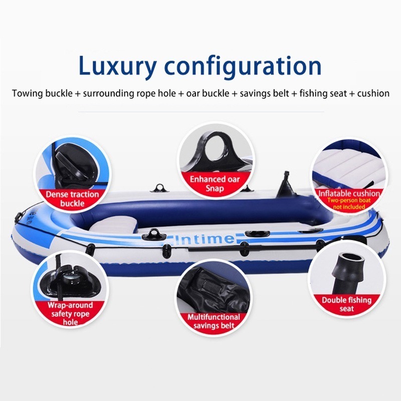 WTHB Water Sport Boat Rowing Boat Fishing Ship with Paddles Pump Flood ...