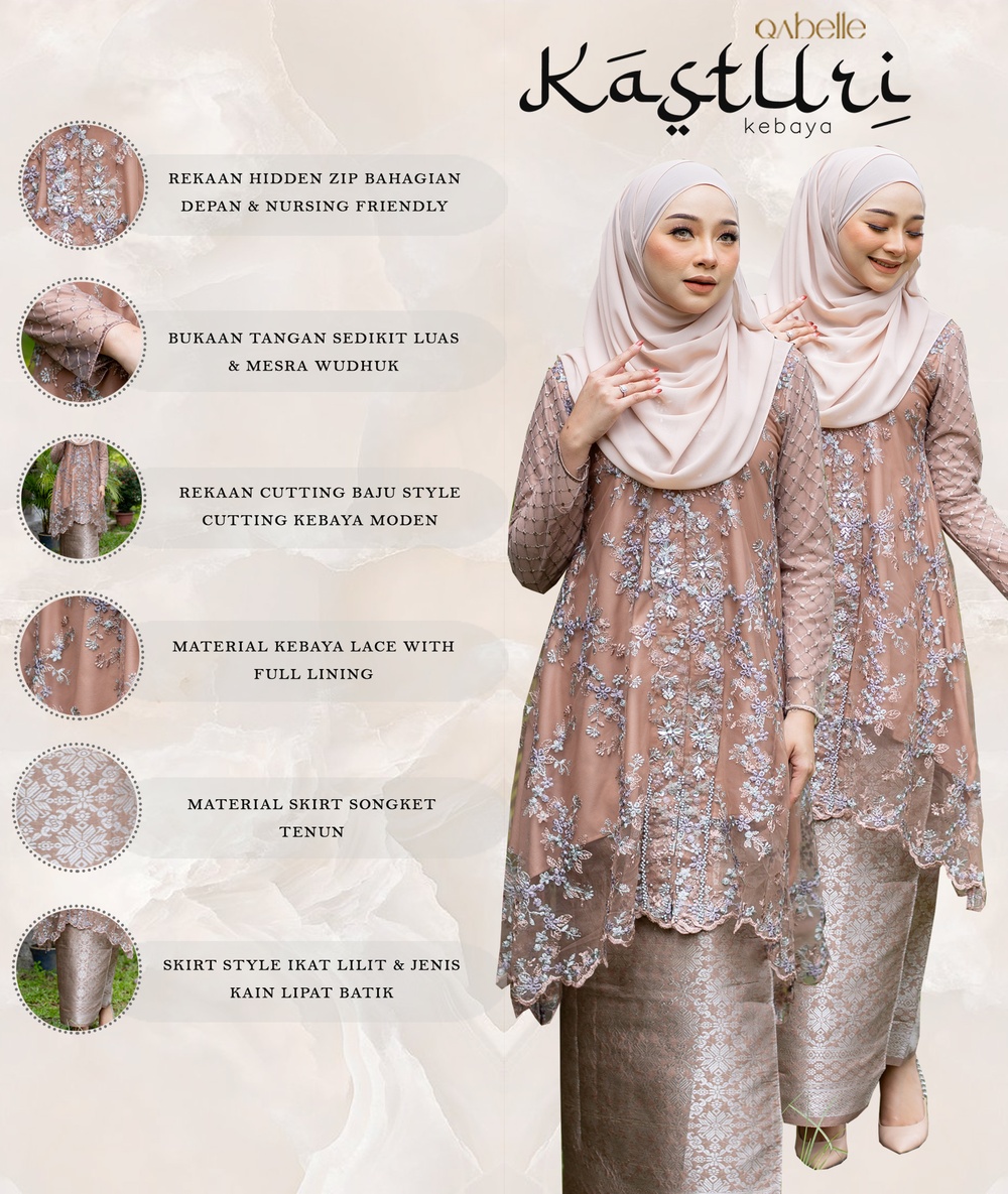 Kasturi Kebaya Songket Labuci Manik | Shopee Malaysia