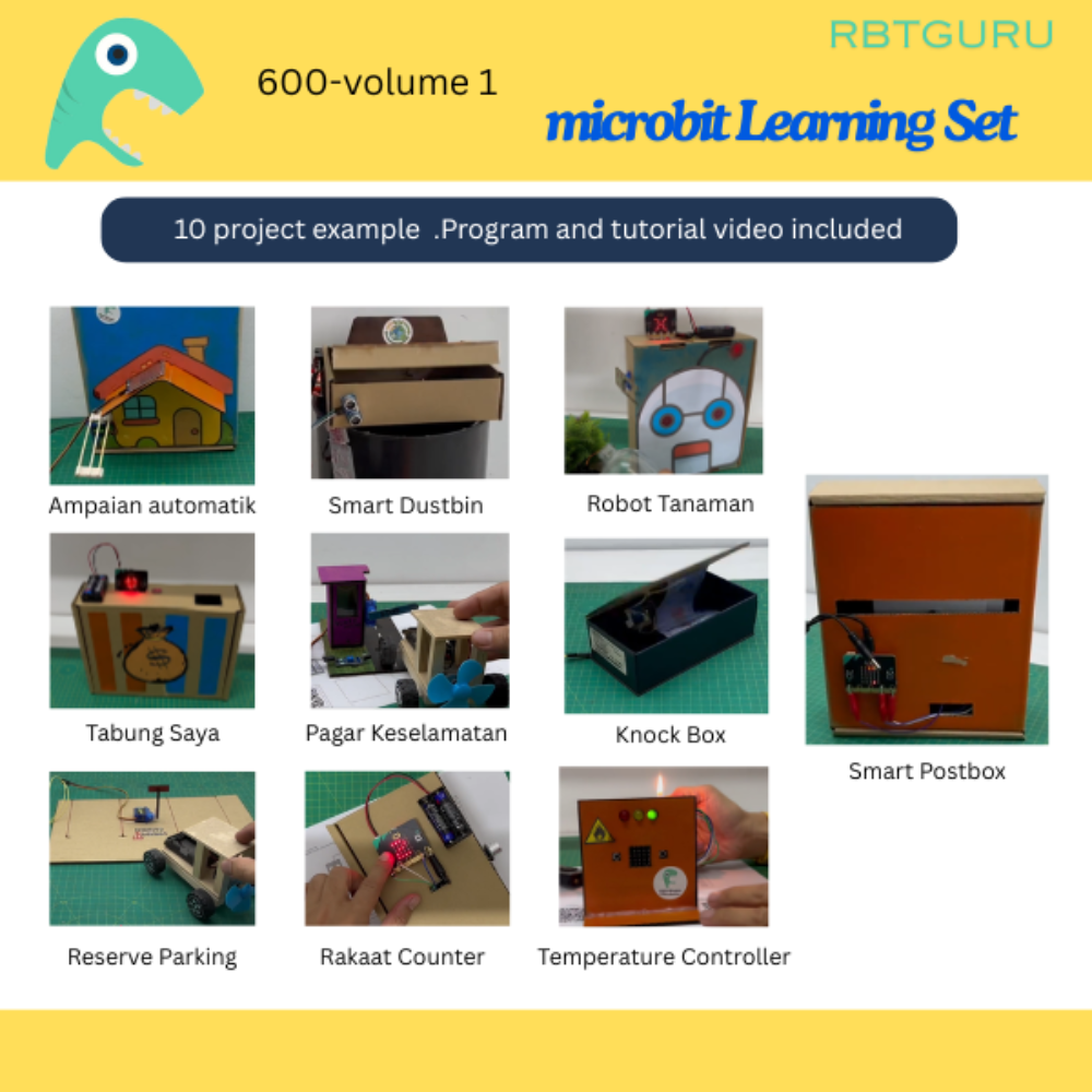 RBT learning kit micro:bit v2 Design with Full 10 sample project with ...