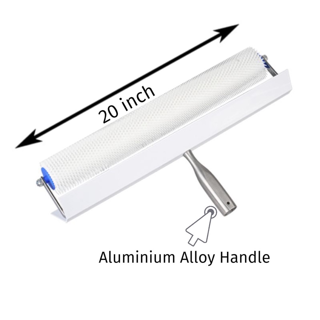 50cm Spike Roller epoxy floor coating Nail Shoe with self-leveling rake ...