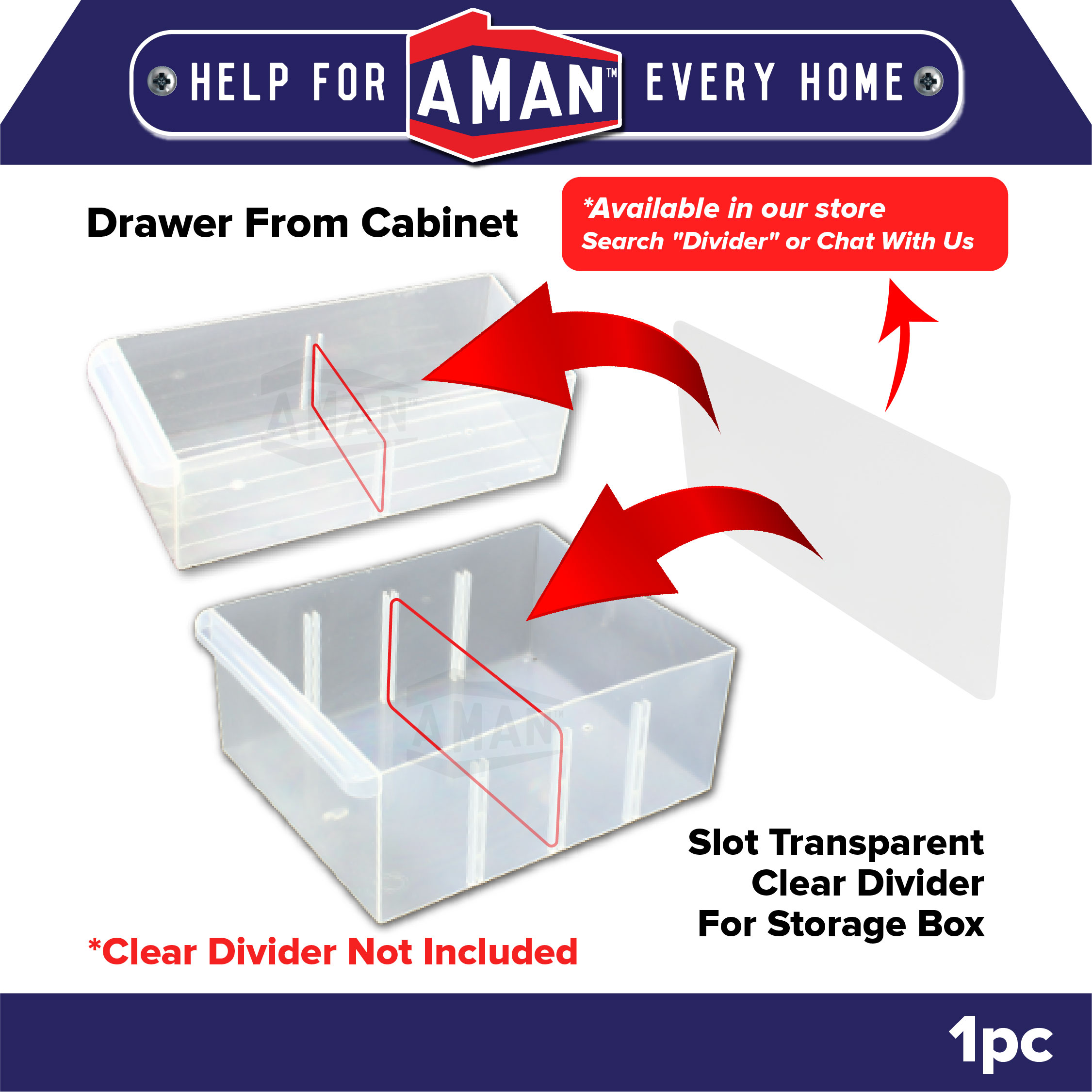 AMAN 39 Drawers Heavy Duty Stackable Hard Plastic Small Drawer Multi ...