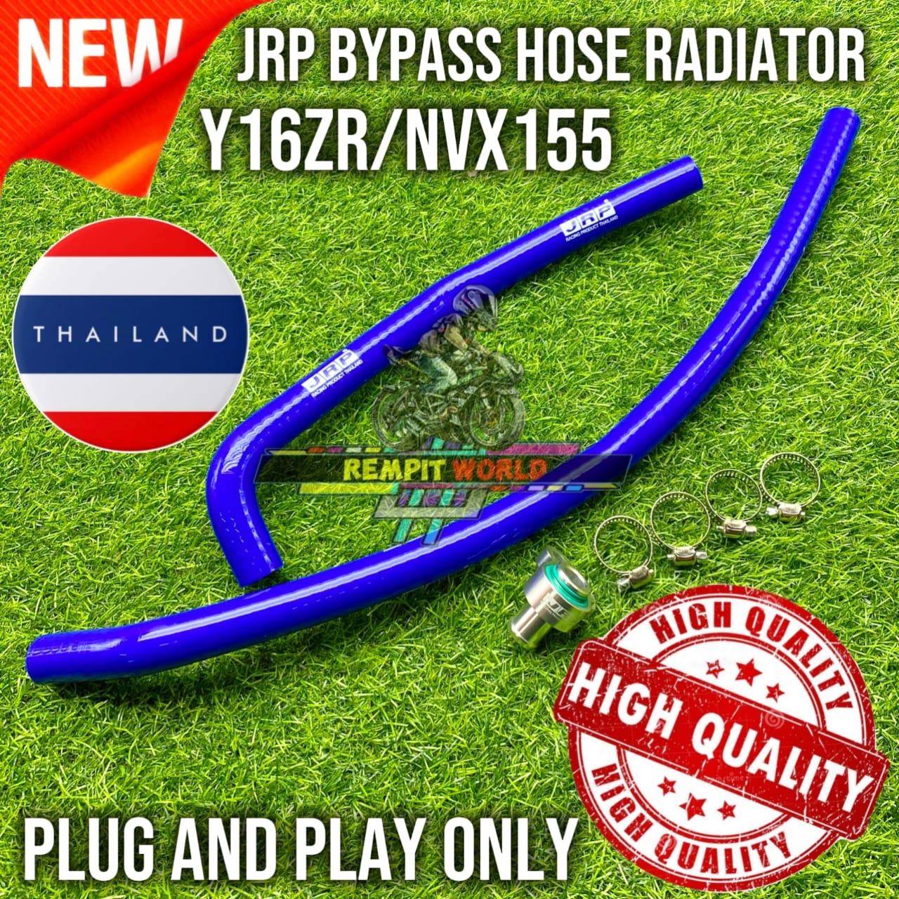 JRP HOSE RADIATOR Y16ZR V1 V2 NVX155 V1 V2 HOSE PASS JRP THAILAND ...