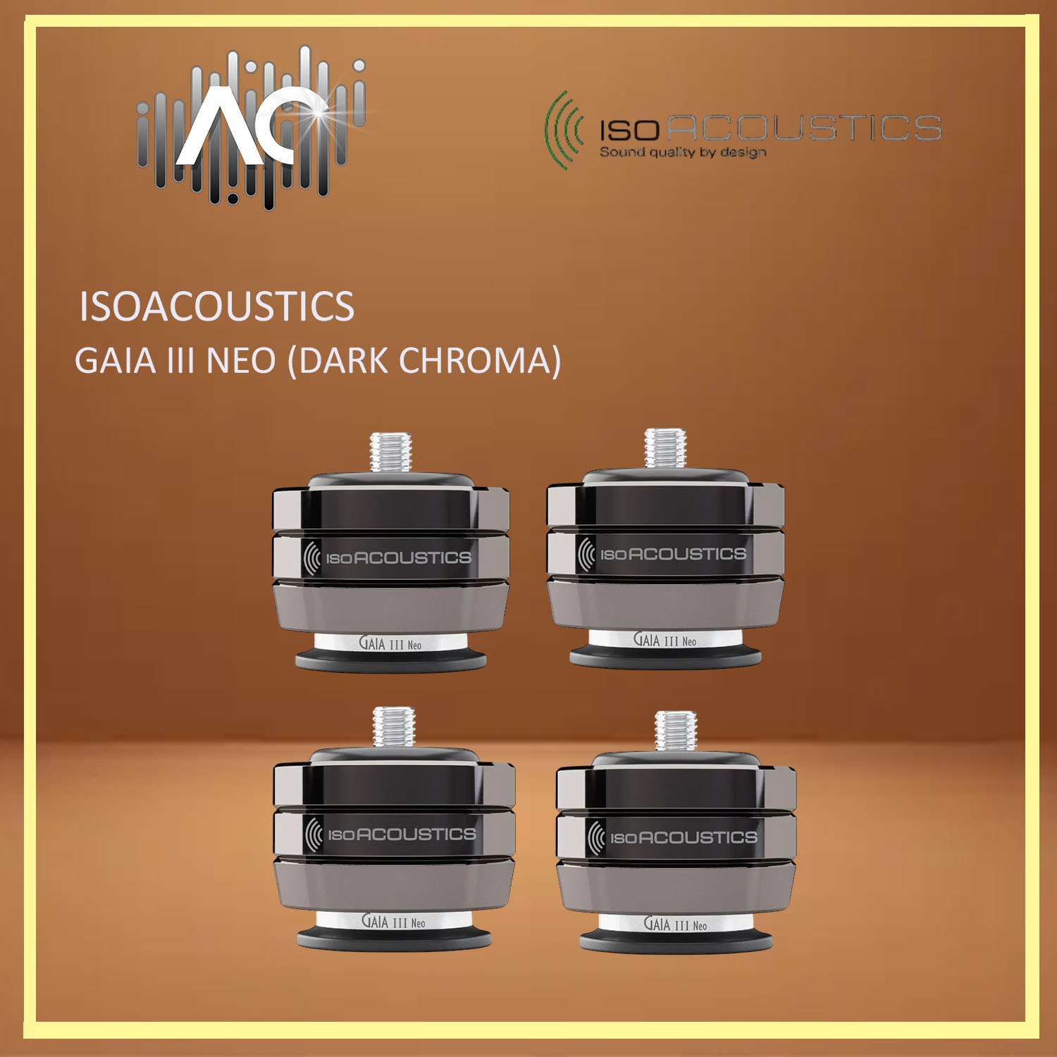 Isoacoustics Gaia III Neo Isolation Feet (4Pcs/Set) | Shopee Malaysia