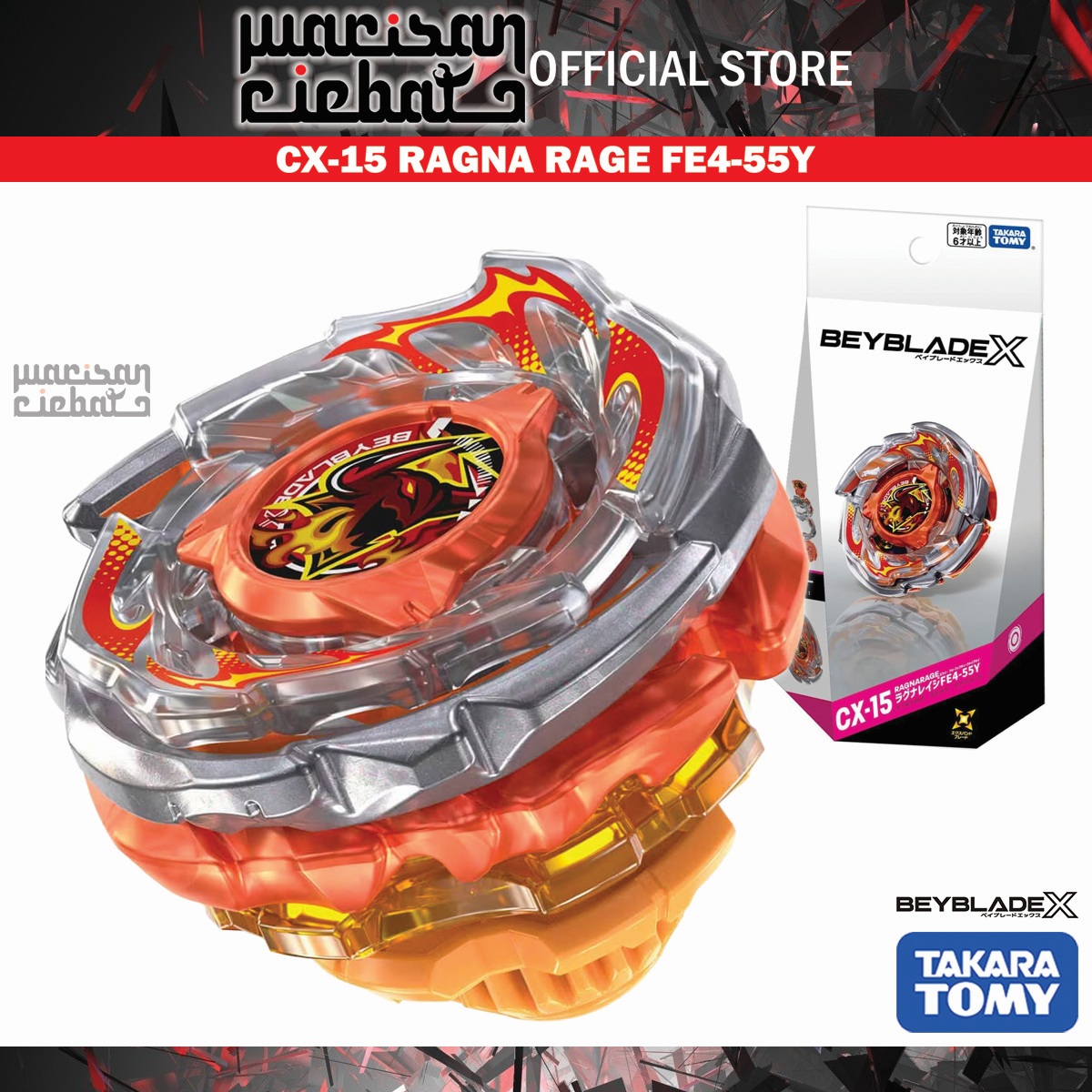 Takara Tomy Beyblade X CX-15 Booster Ragna Rage FE4-55Y | Shopee Malaysia