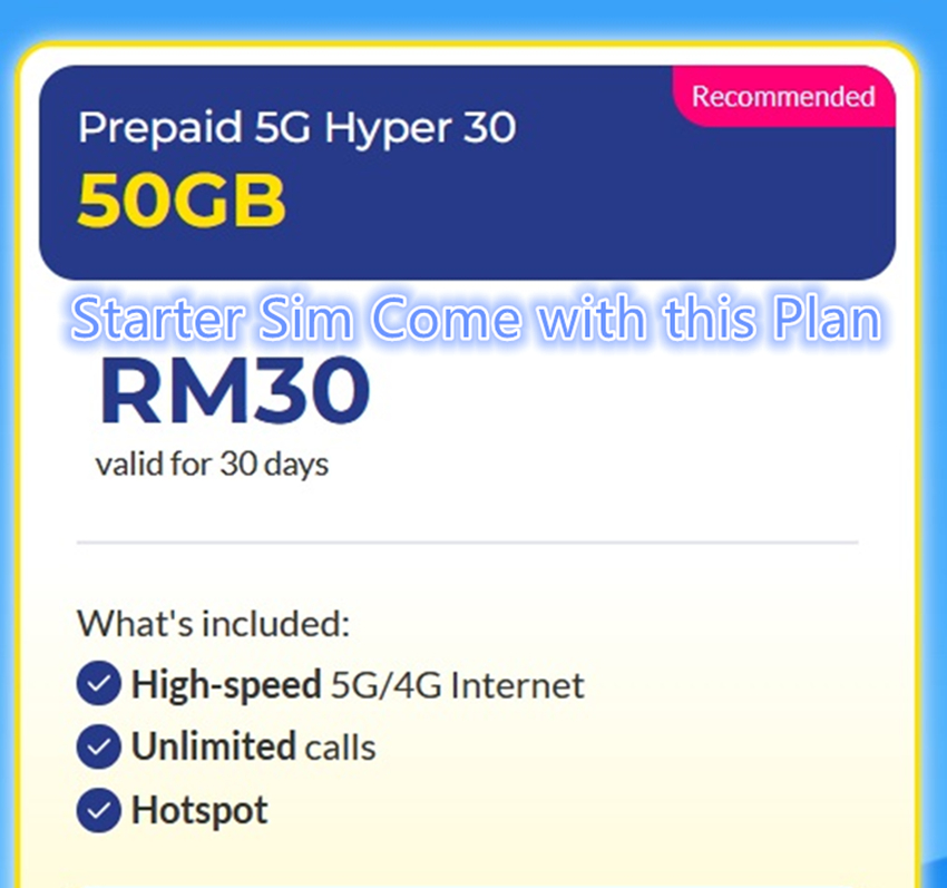 Digi Edisi Kuning 5G 4G Prepaid Sim 50GB (Number Cantik/Golden Number ...
