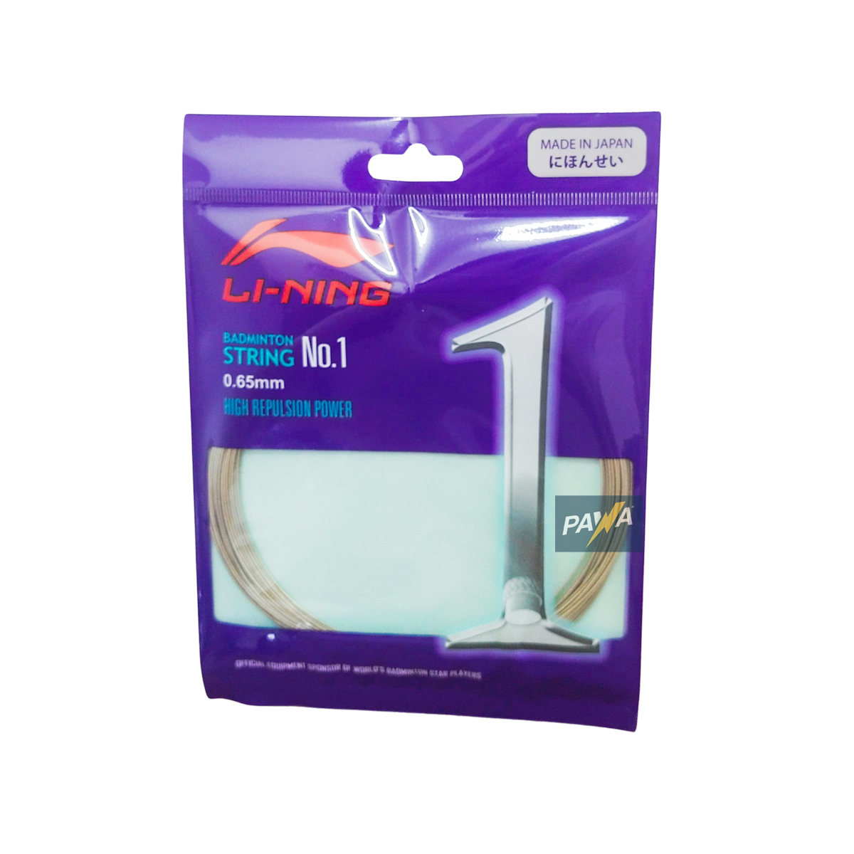 Li-Ning Lining Badminton String No 1 No.1 (100% Original) 0.65MM ...