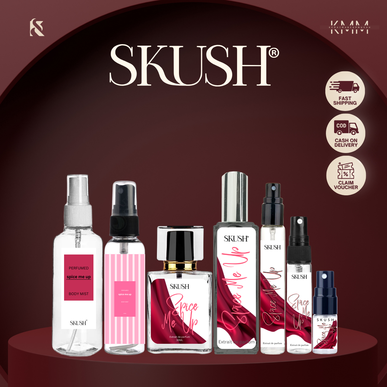 SKUSH SPICE ME UP High Quality Perfume Women MInyak Wangi Wanita Badan ...