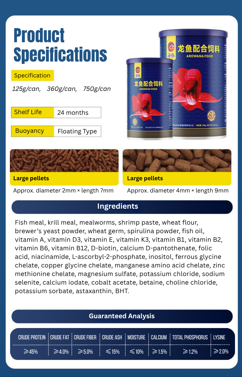 Porpoise Arowana – Color-Enhancing Pellets for Red, Gold & Silver ...