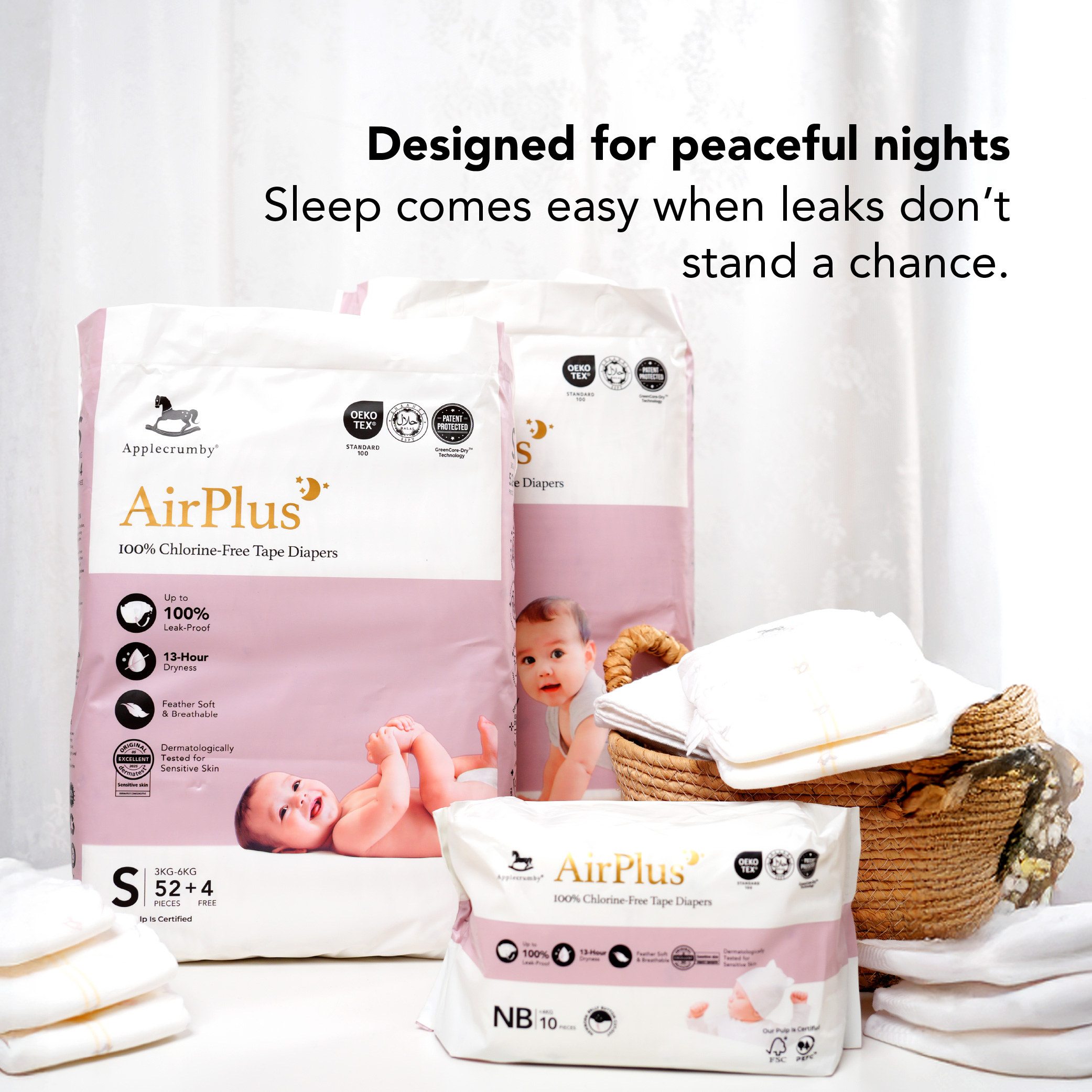 Applecrumby® AirPlus Tape Mini Diapers (1 Pack, 10 Pieces) | Shopee ...