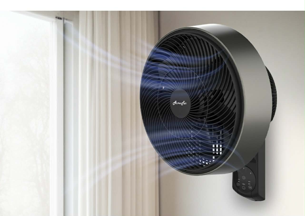 ALPHA MOTTO WALL FAN 60 12 inches Blades 3 speeds with Remote Control ...