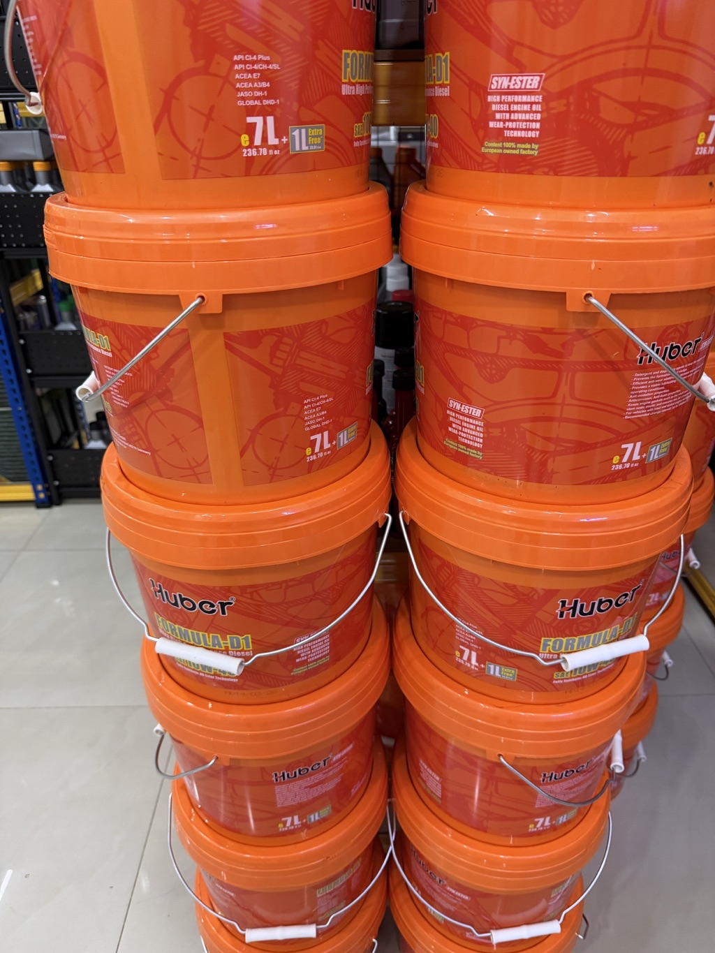 Huber 10w40 Formula D1 Ultra High Performance Diesel Fully Synthetic ...