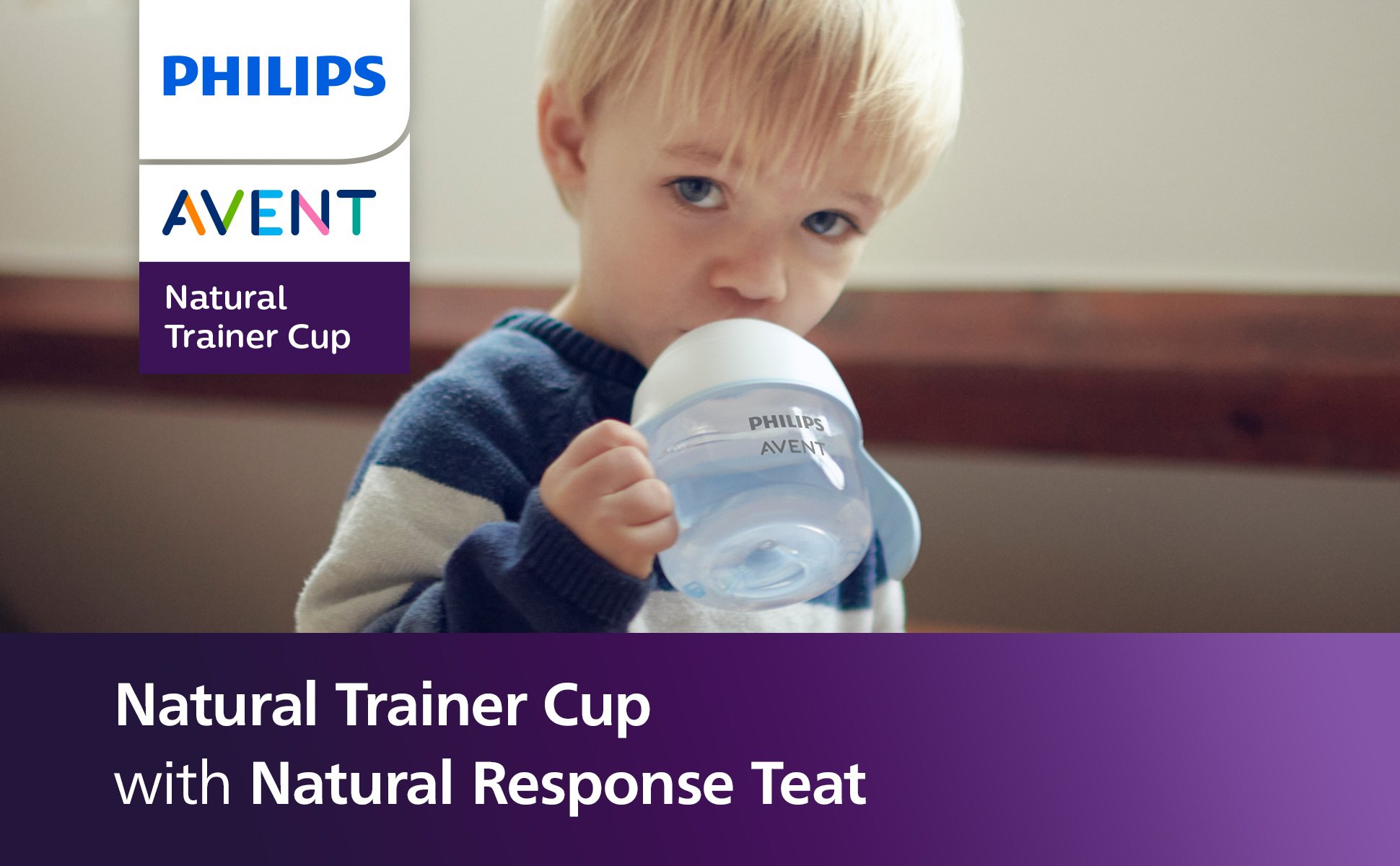 Philips Avent Natural Response Extra Fast Flow Trainer Cup with Handles ...