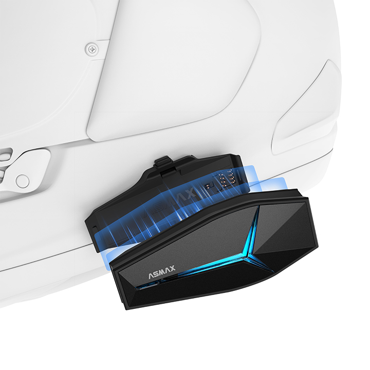 ASMAX FUTURE 1 Bluetooth Mesh Intercom Helmet Headset Motorcycle ...
