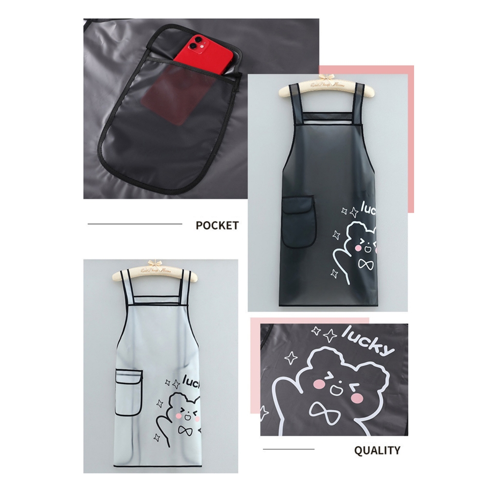 TPU Kitchen Apron Waterproof Oil-proof Home Swimming Pool BBQ Barber ...