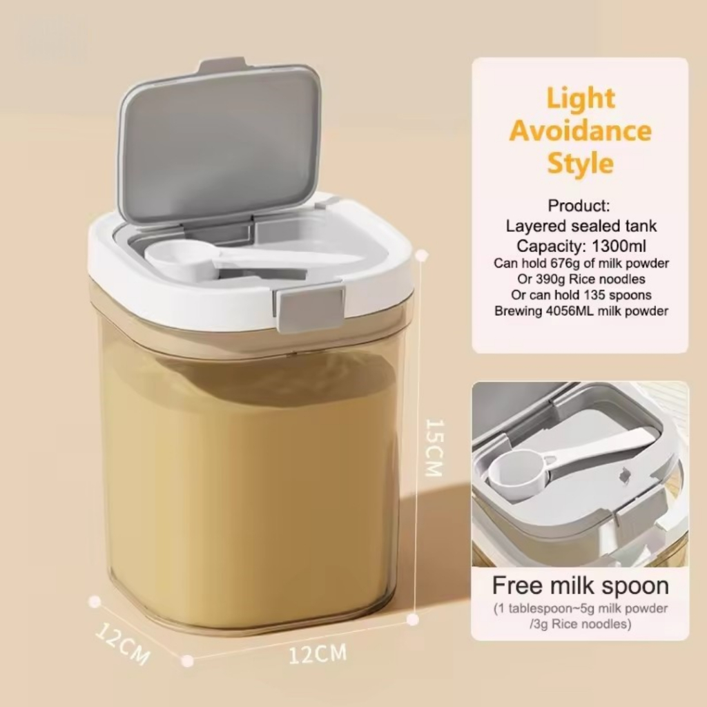 Milk Powder Container | Bekas Susu Tepung, Kedap Udara Portable Percuma ...
