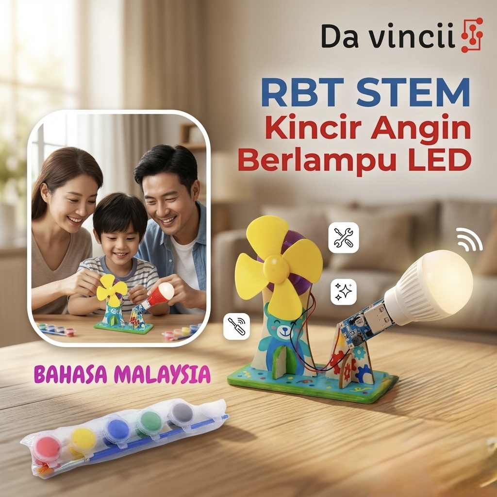 Project RBT Tahun 1-6 : DIY Kincir Angin Berlampu LED - STEM - KSSR ...