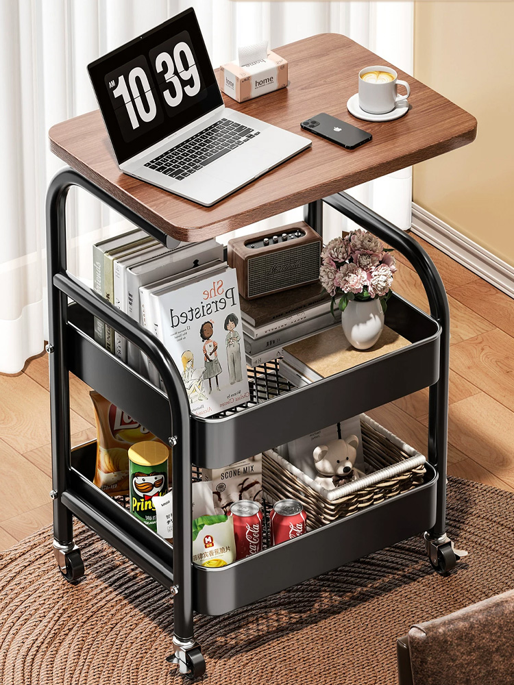 Mobile Utility Cart Side Table Multifunctional Storage Rack with Wheels ...