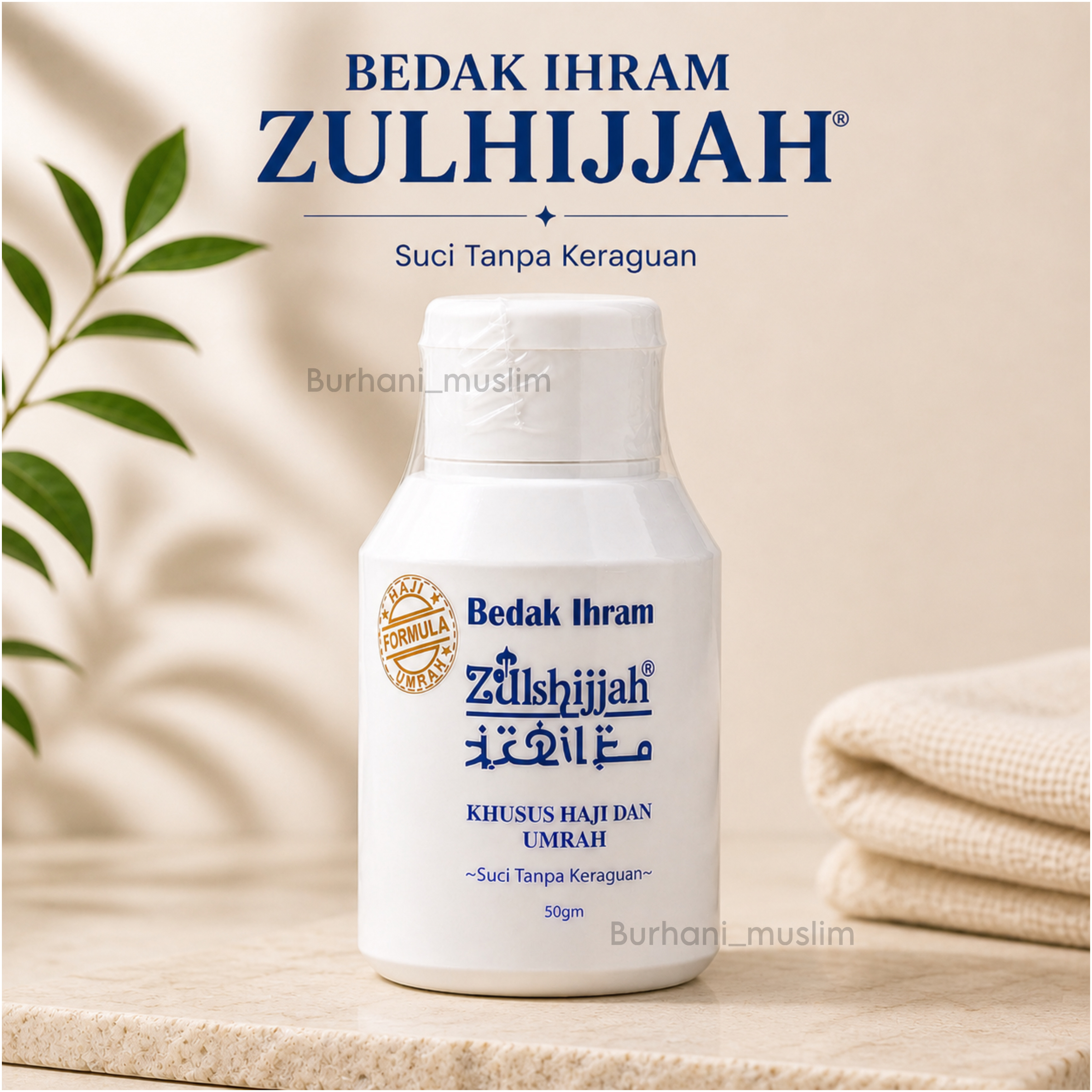 BEDAK IHRAM Zulhijjah Ihram Haji Umrah Powder Ihram Tanpa Pewangi ...